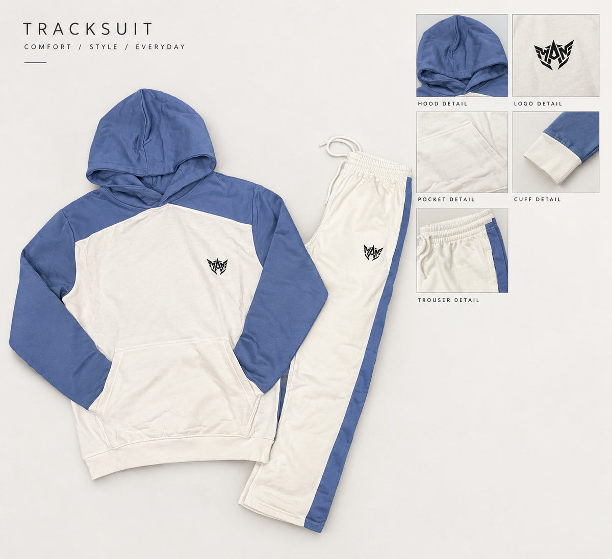 Men,s Tracksuit Set (Hoodie + Trouser)