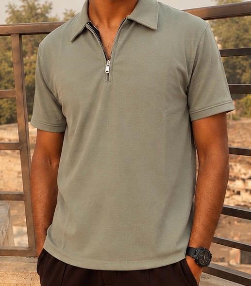 0ld Money Zip Polo Shirt