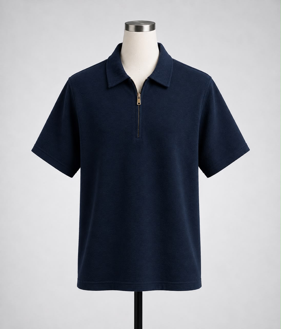 Old Money Zip Polo Shirt x Easy Plated Baggy Trouser