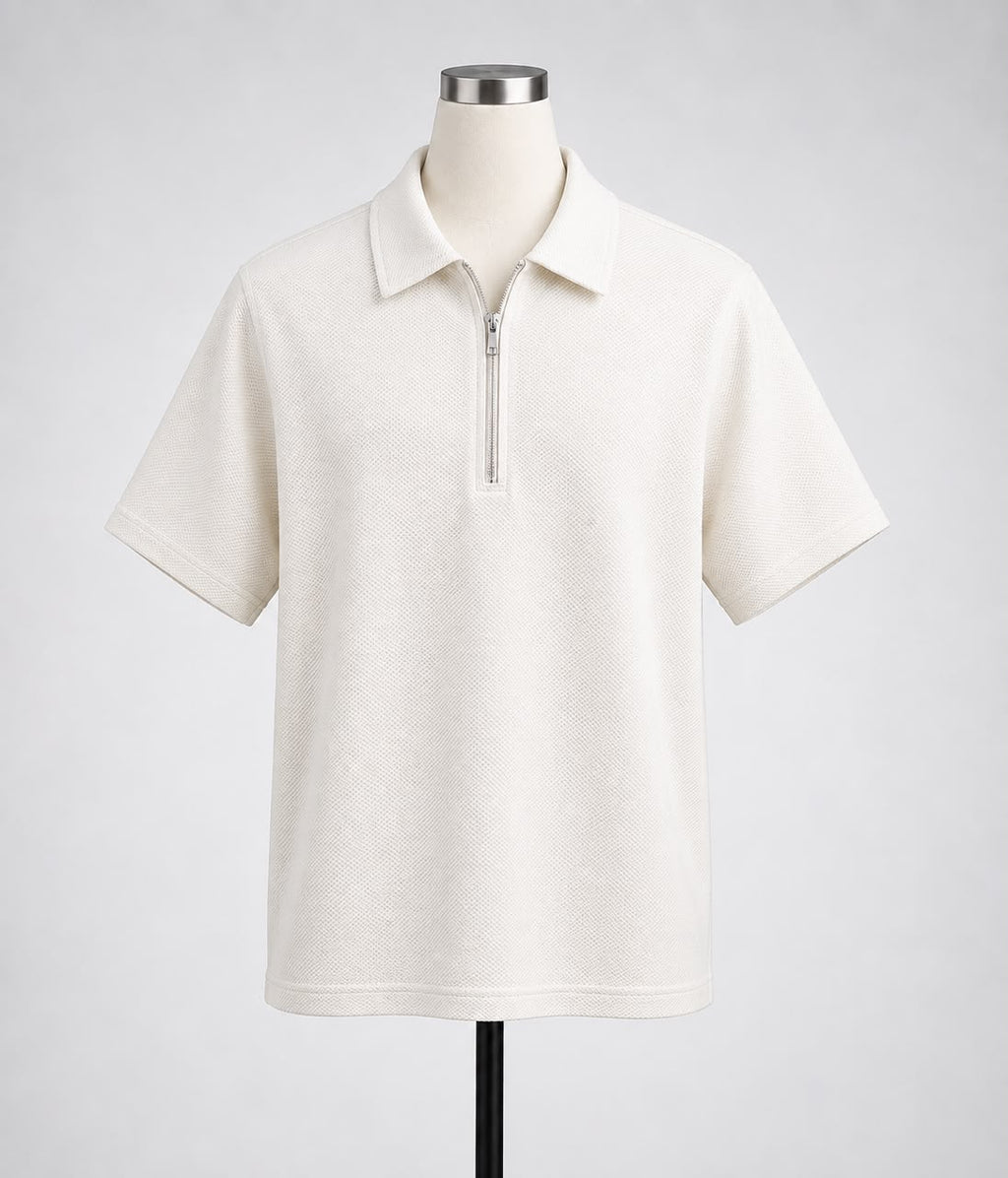 Old Money Zip Polo Shirt
