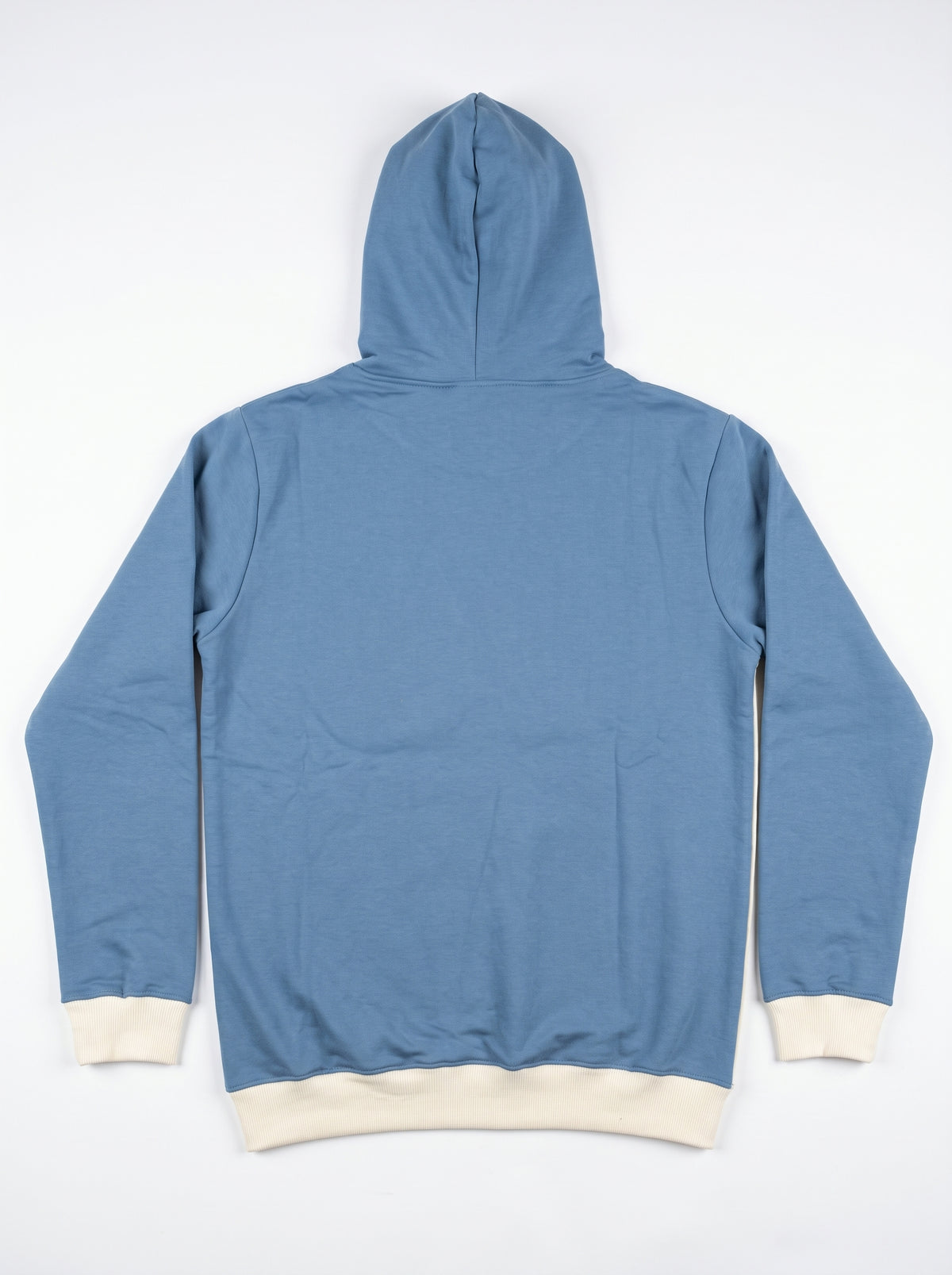 Oversized Color-Block Hoodie — Blue & White