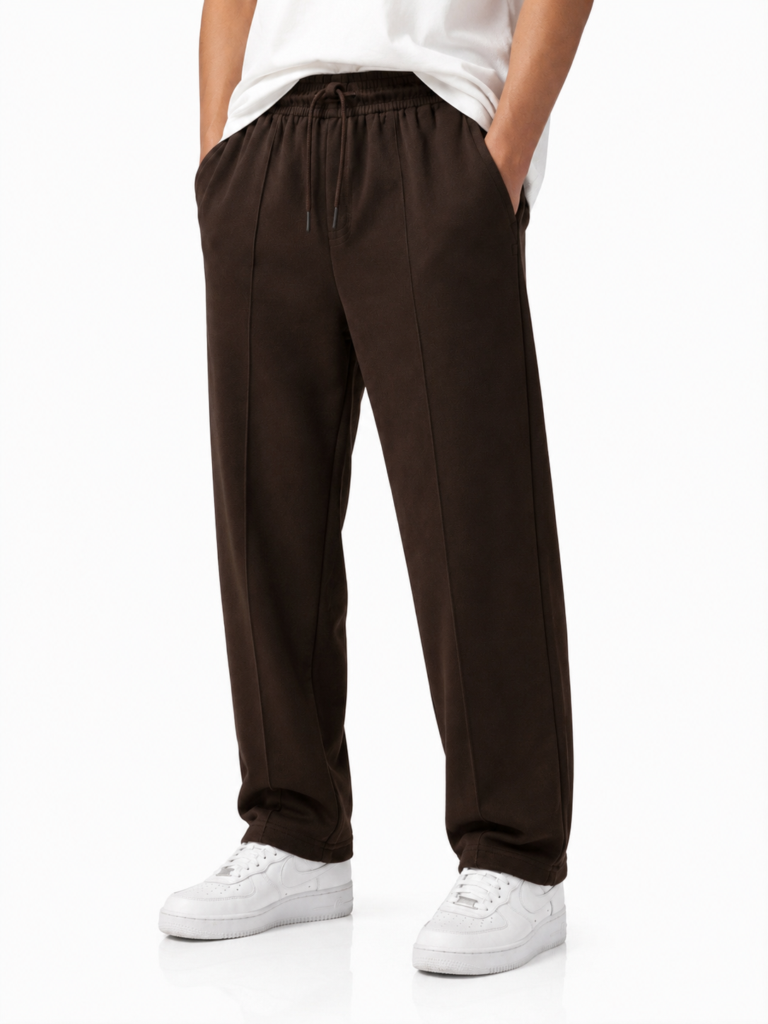 Easy Plated Terry Trouser