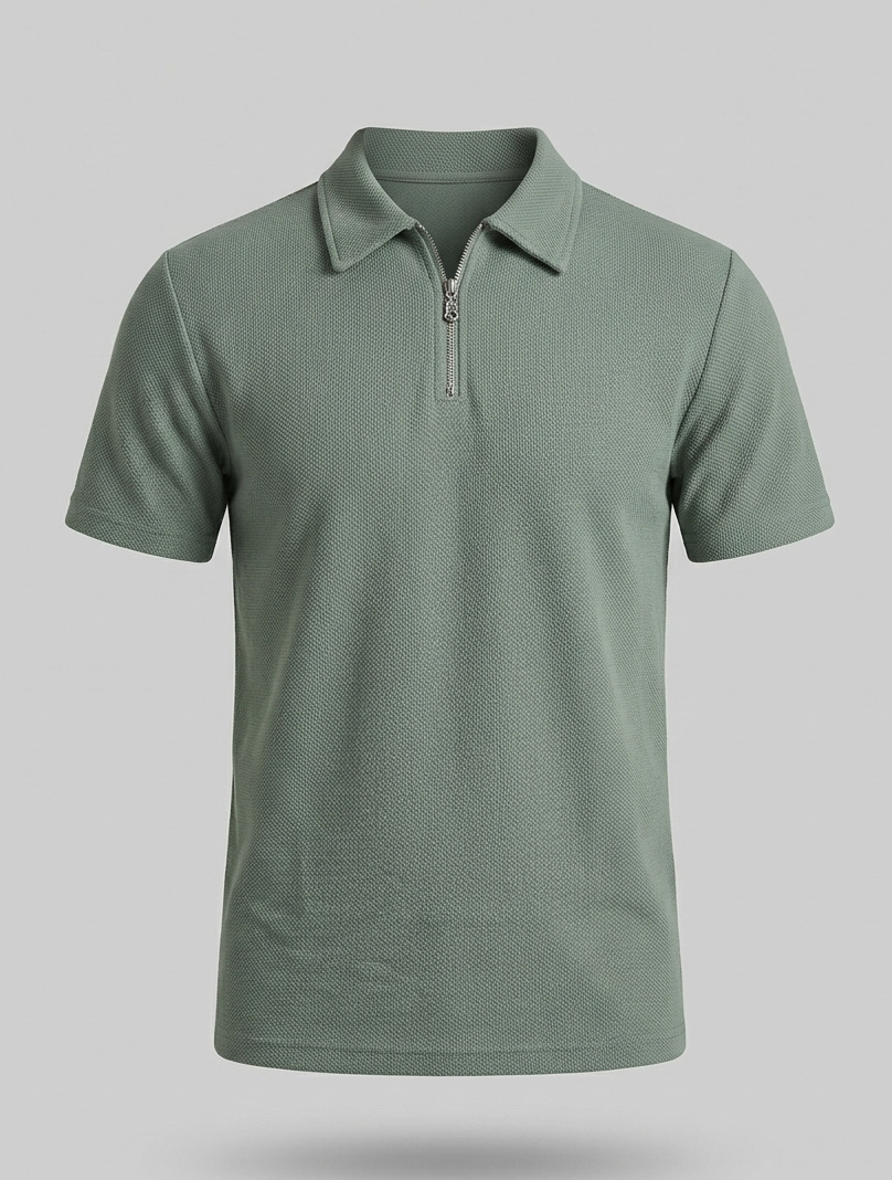 Olive Knitted Polo